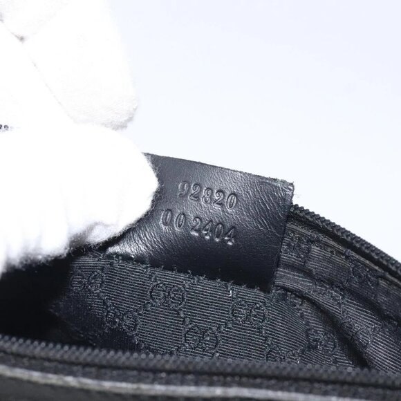 GUCCI Web Sherry Line Accessory Pouch Canvas Red Black 92820 Auth BA3614 - Picture 10 of 16